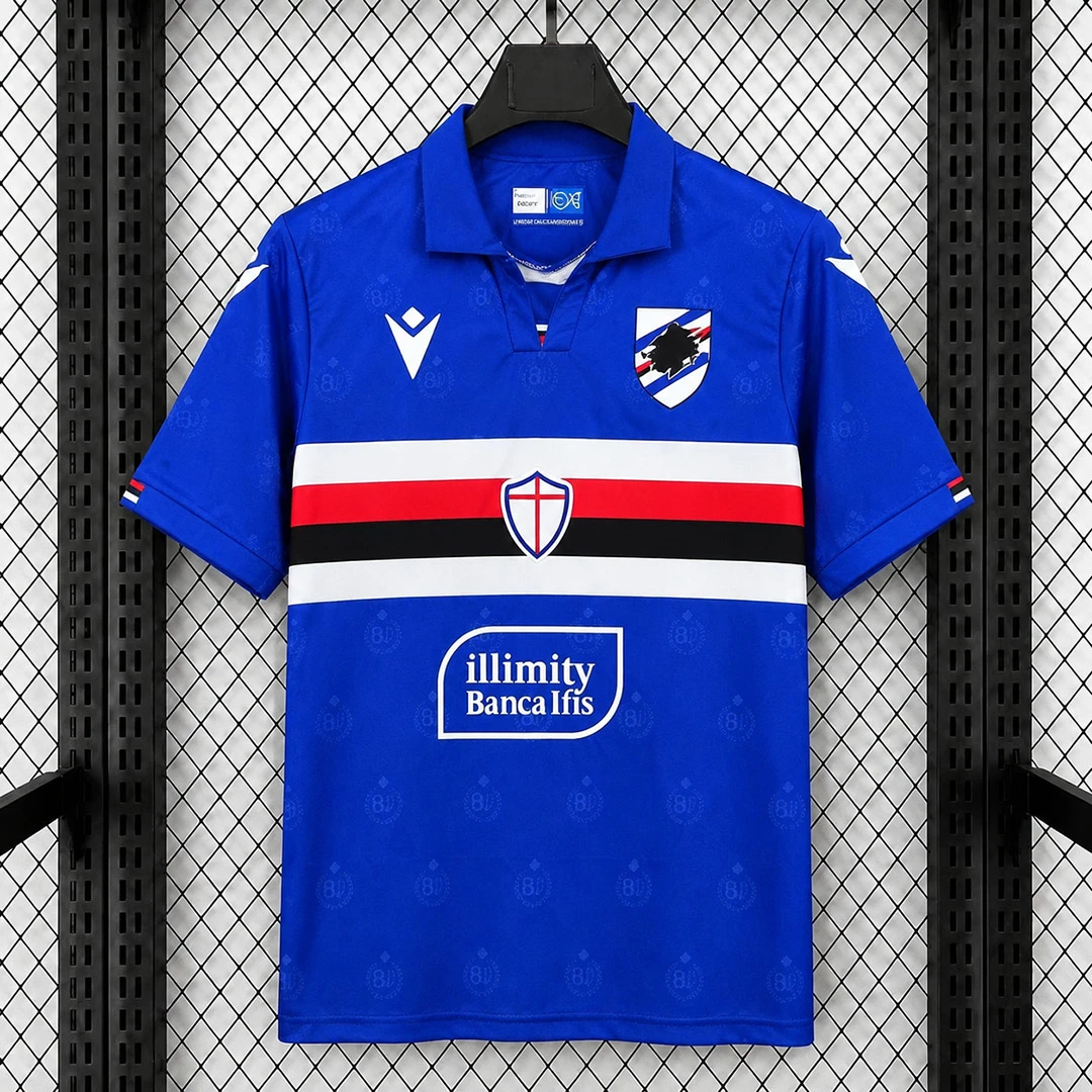 26/27 Sampdoria Home Soccer Jersey