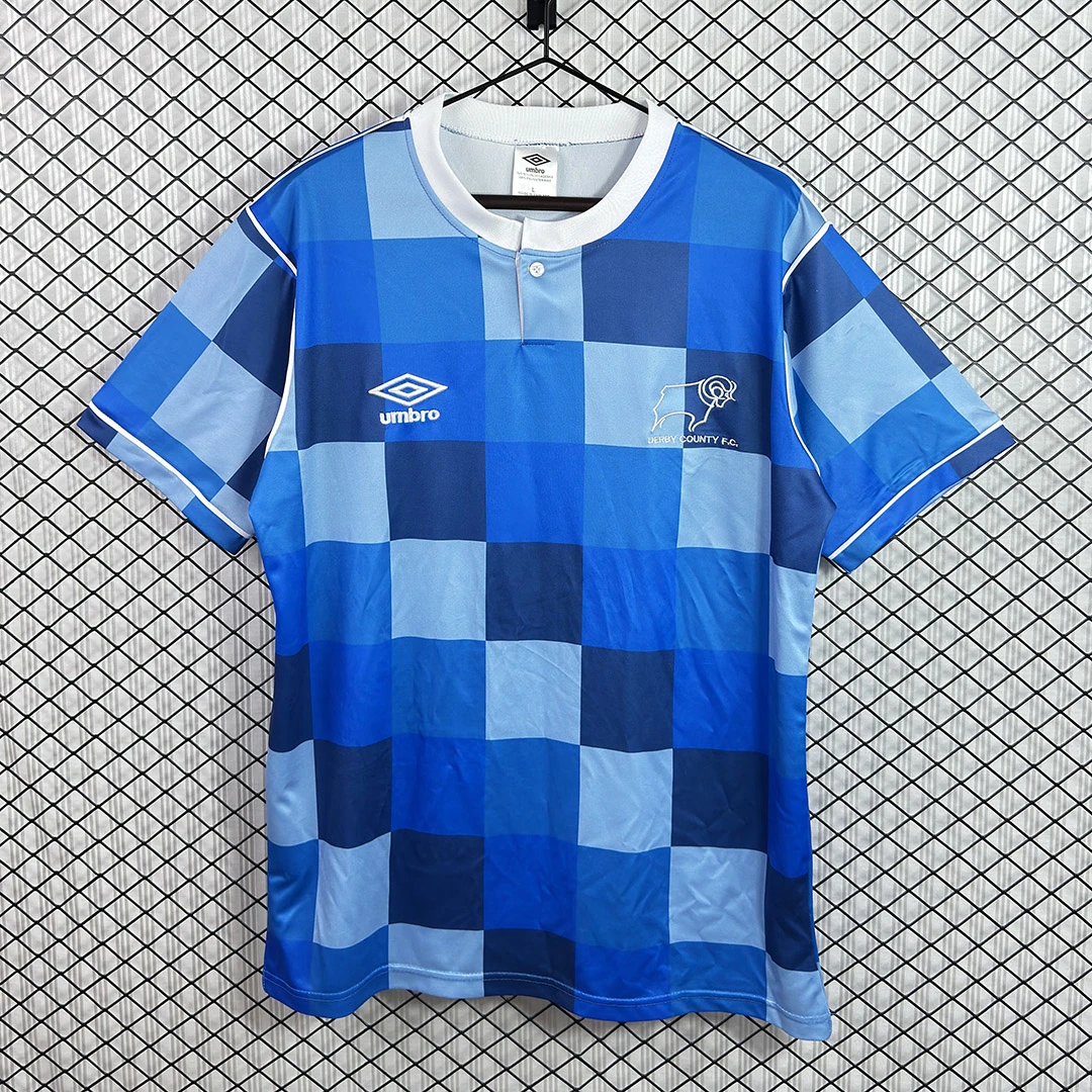 87/89 Derby County Away Retro Soccer Jersey