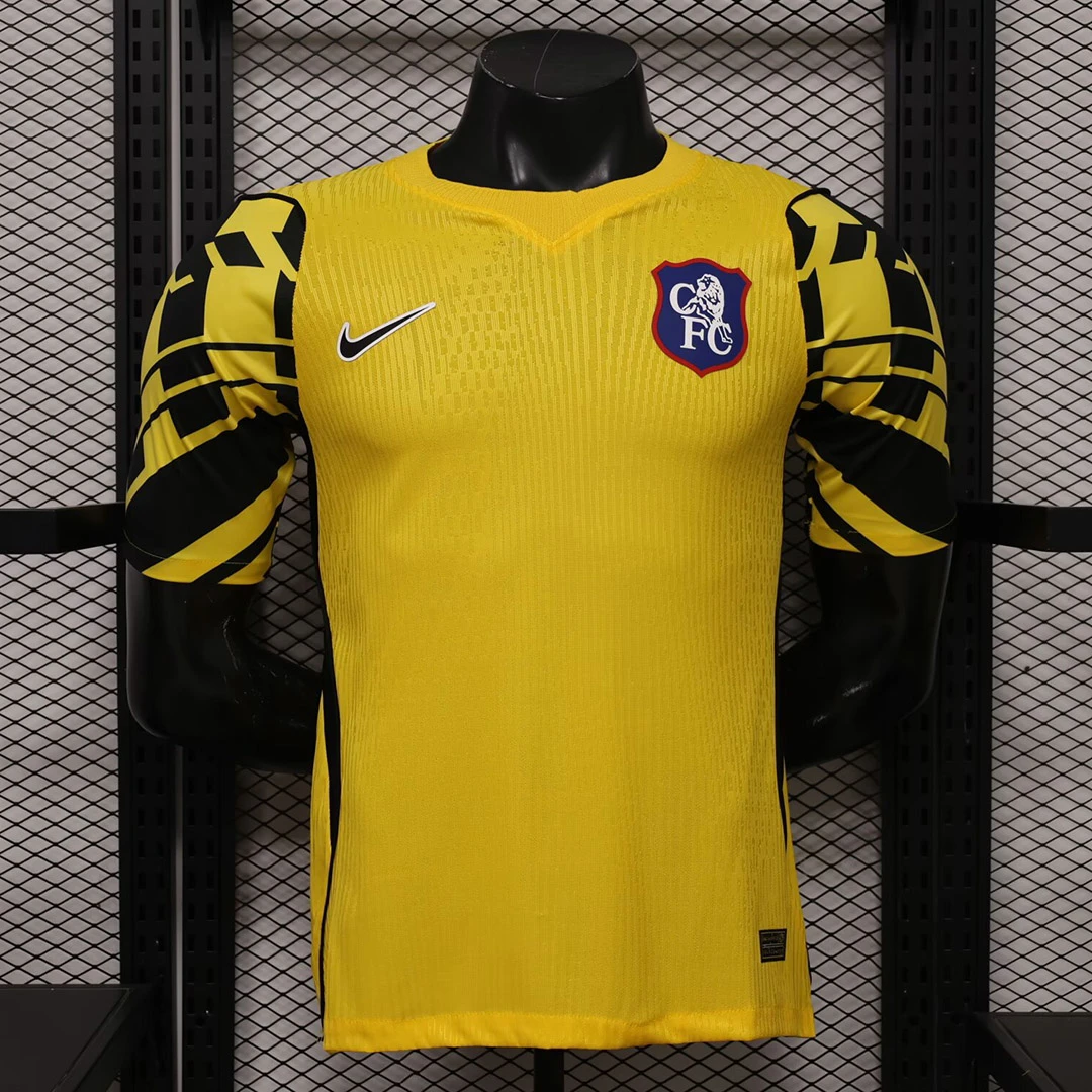 26/27 Chelsea Training Player Version Yellow Soccer Jersey