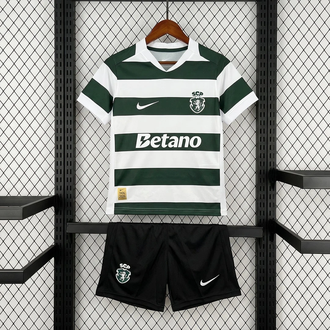 26/27 Sporting CP Lisbon Home Kids Soccer Jersey