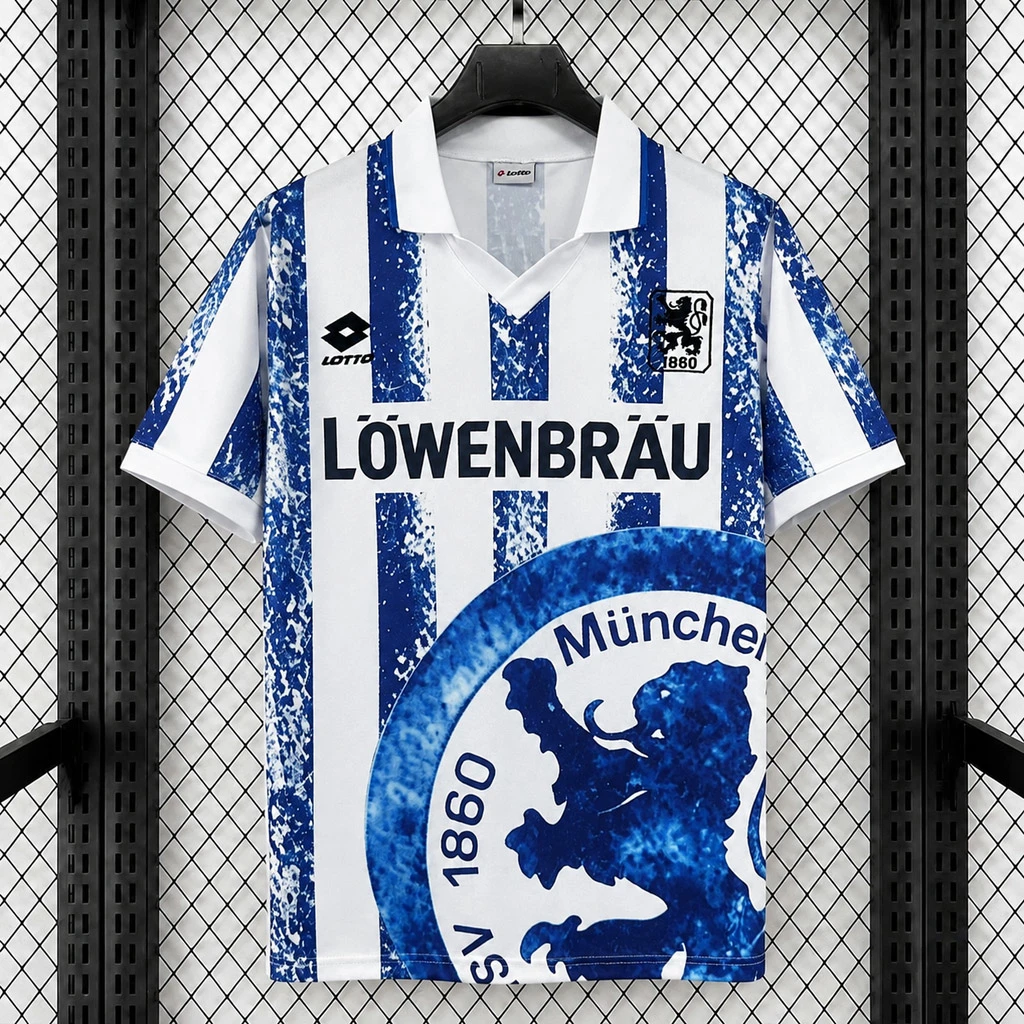 94/95 TSV 1860 Munchen Home Retro Soccer Jersey