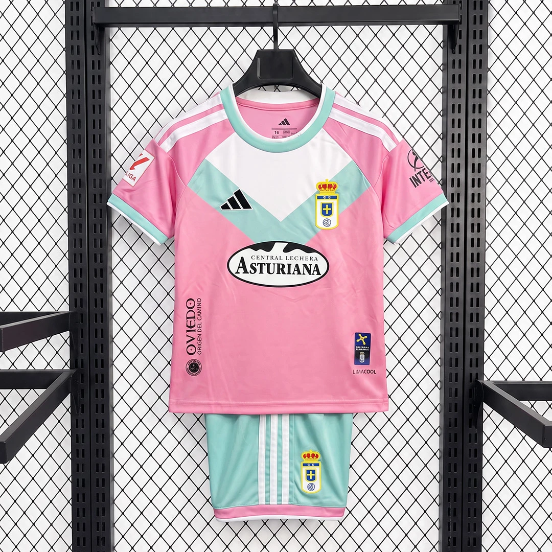 26/27 Real Oviedo Away Kids Soccer Jersey