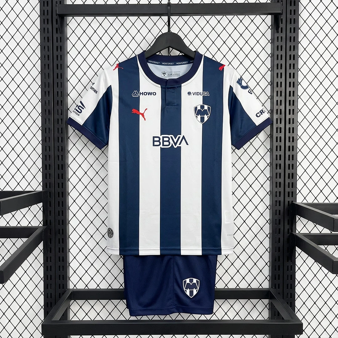 26/27 Monterrey Home Kids Soccer Jersey