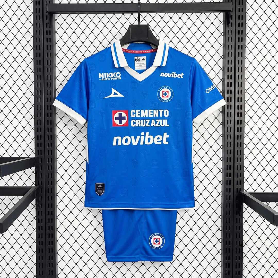 26/27 Cruz Azul Home Kids Soccer Jersey