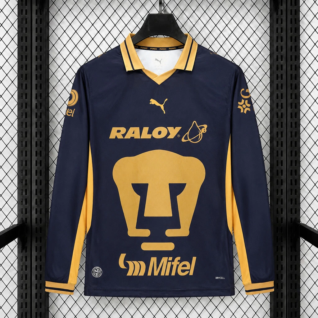 26/27 Pumas Home Long Sleeve Soccer Jersey