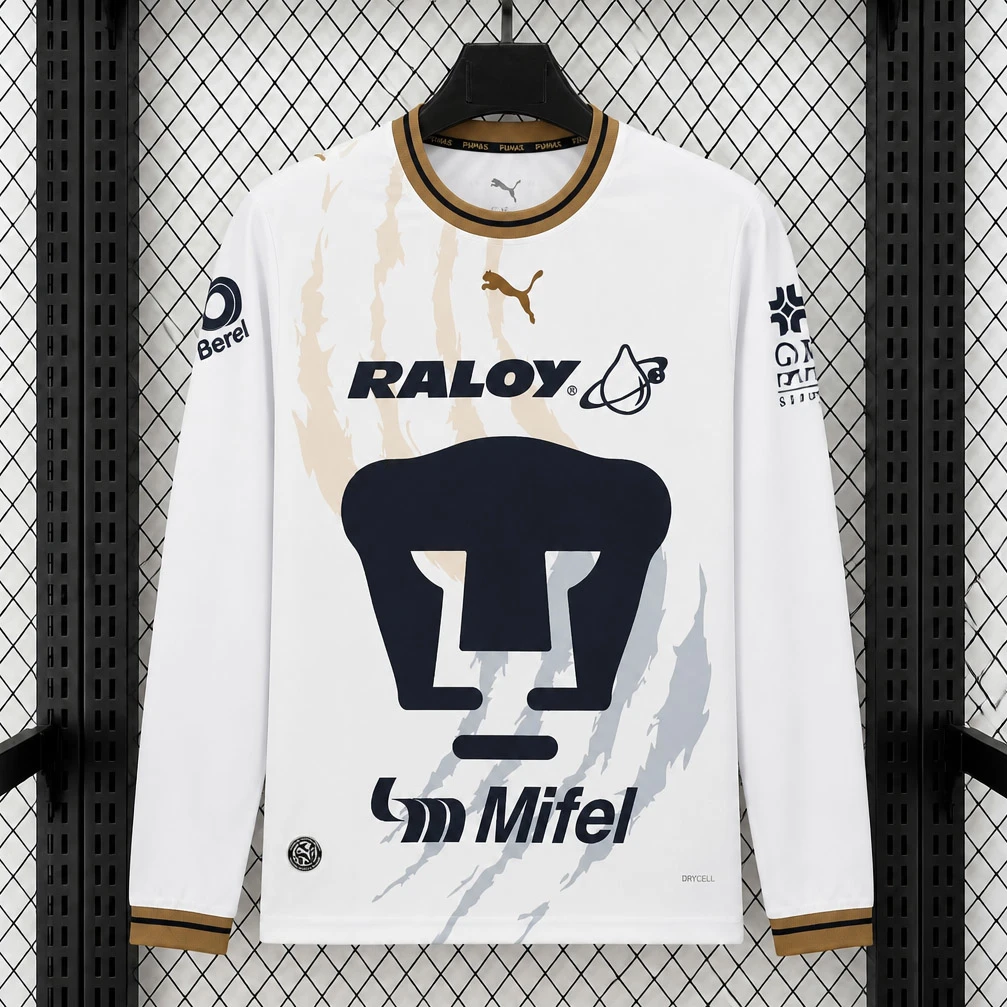 26/27 Pumas Away Long Sleeve Soccer Jersey