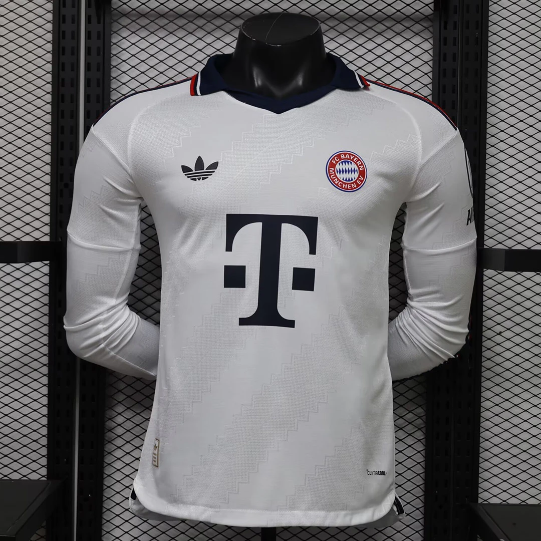 26/27 Bayern Munich Away Long Sleeve Player Version Soccer Jersey
