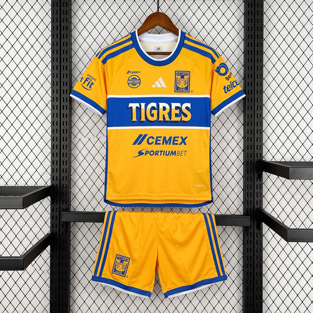 26/27 Tigres UANL Home Kids Soccer Jersey