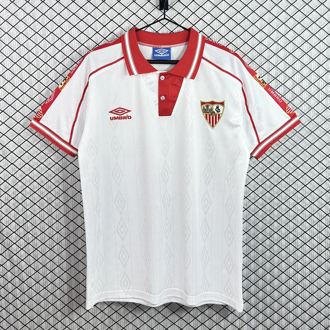 98/00 Sevilla Home Retro Soccer Jersey