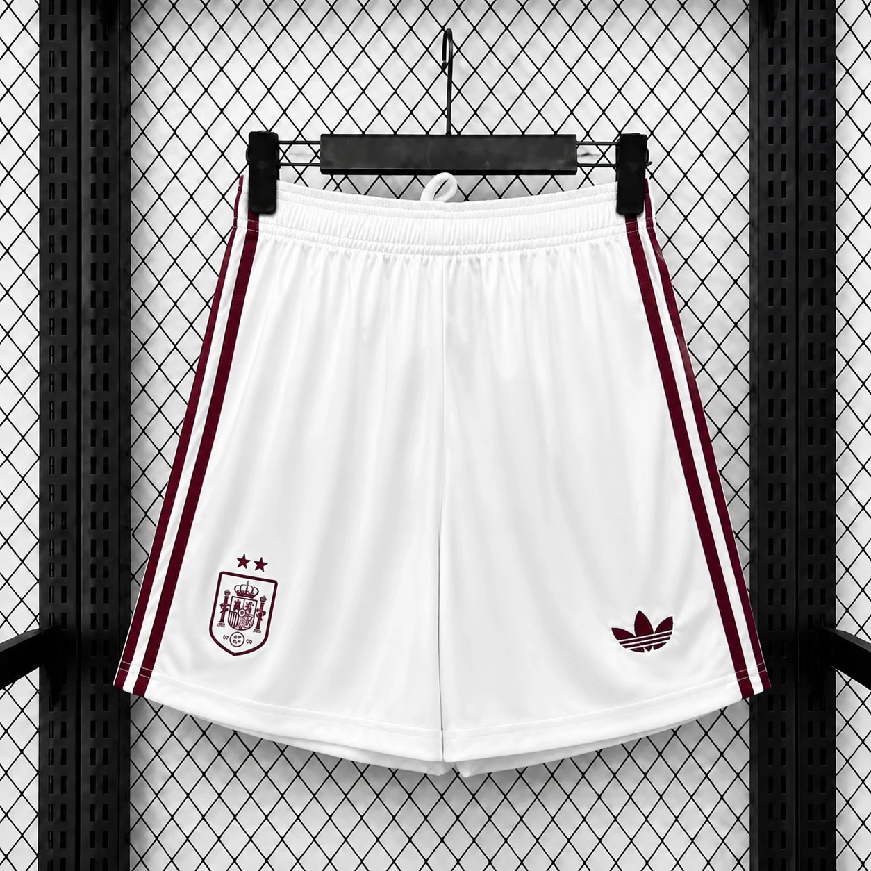 2026 Spain Away 2 Stars White Soccer Shorts