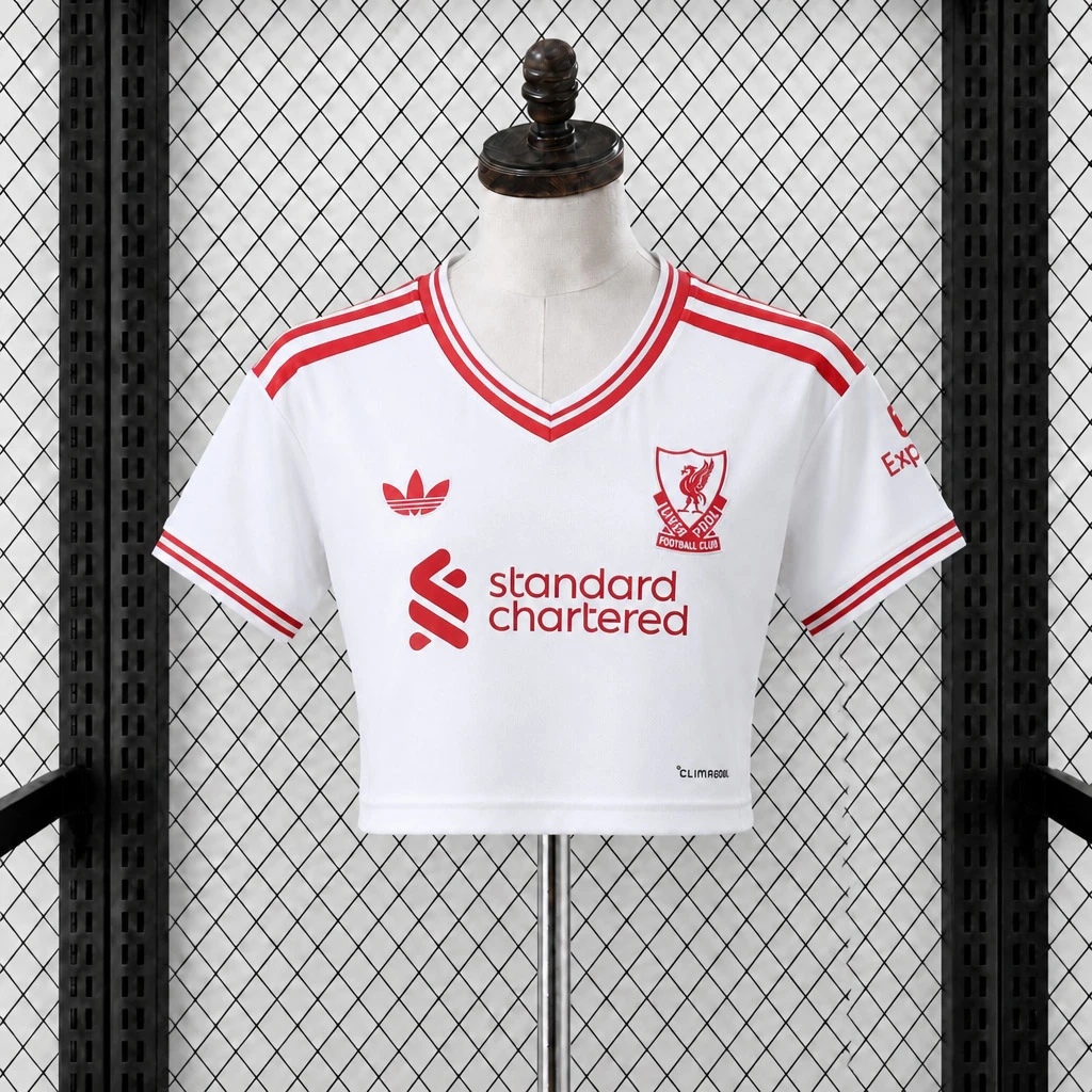 26/27 Liverpool Away Crop Soccer Jersey