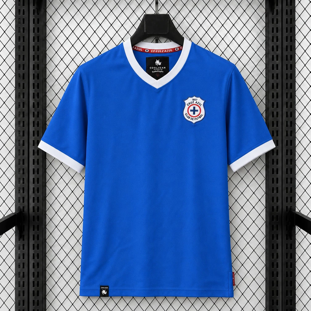 1960s Cruz Azul Home Retro Soccer Jersey