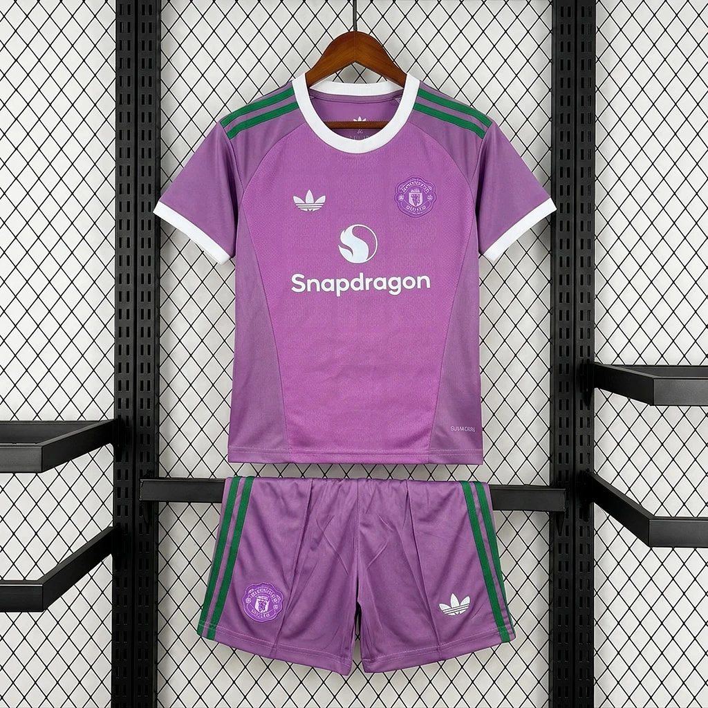 26/27 Manchester United Goalkeeper 2 Kids Soccer Jersey