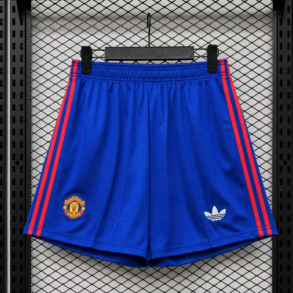 26/27 Manchester United Away Blue Player Version Soccer Shorts