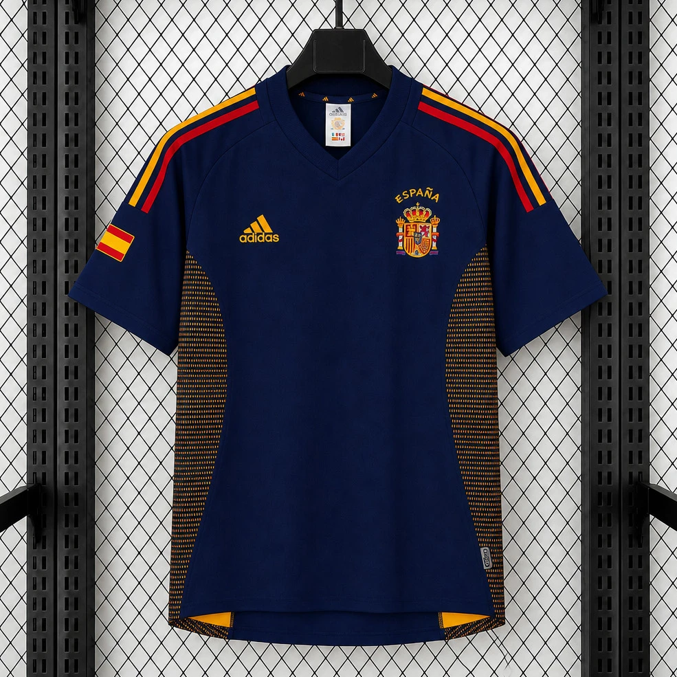 2002 Spain Third Retro Soccer Jersey