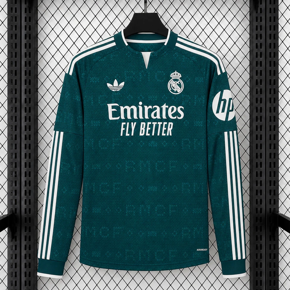 26/27 Real Madrid Away Long Sleeve Soccer Jersey