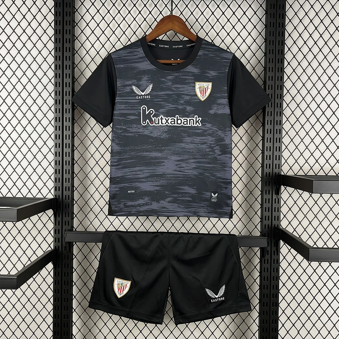26/27 Athletic Club Bilbao Goalkeeper Home Kids Soccer Jersey