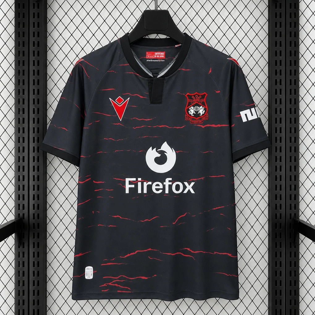 26/27 Wrexham Away Soccer Jersey