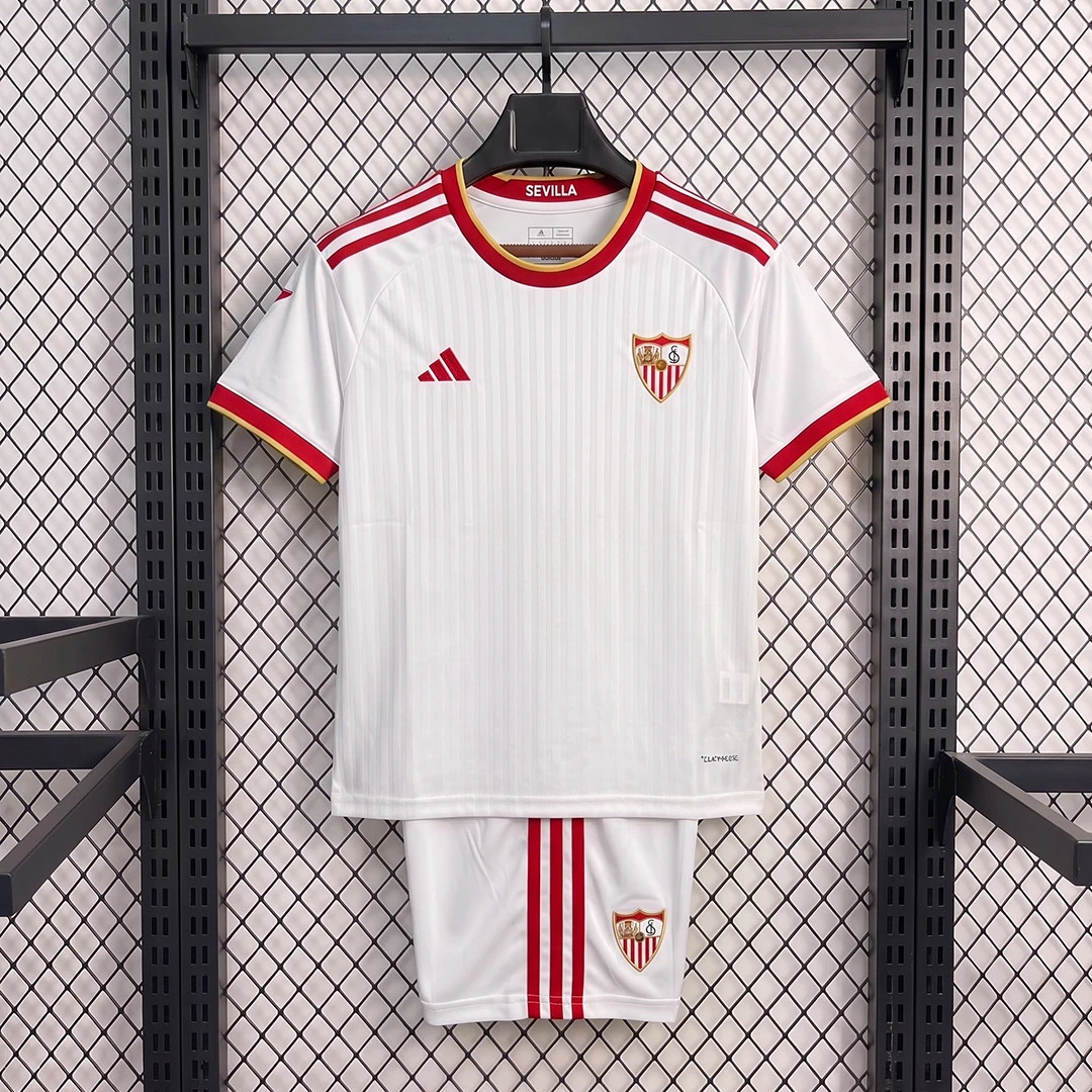 26/27 Sevilla Home Kids Soccer Jersey