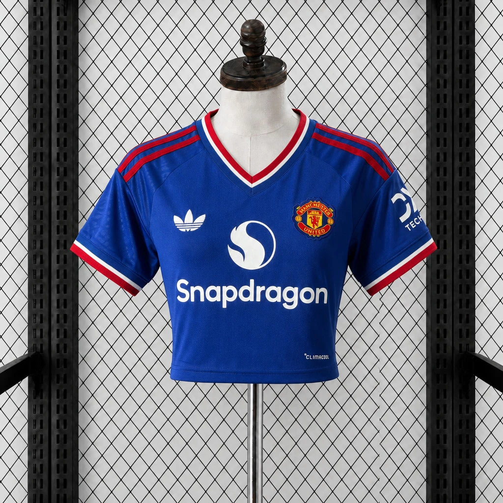 26/27 Manchester United Away Women Crop Jersey