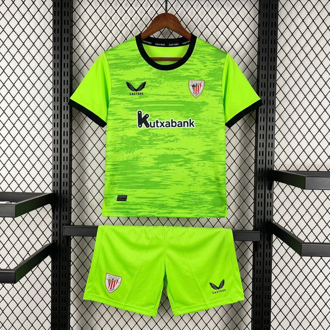 26/27 Athletic Club Bilbao Goalkeeper Away Kids Soccer Jersey