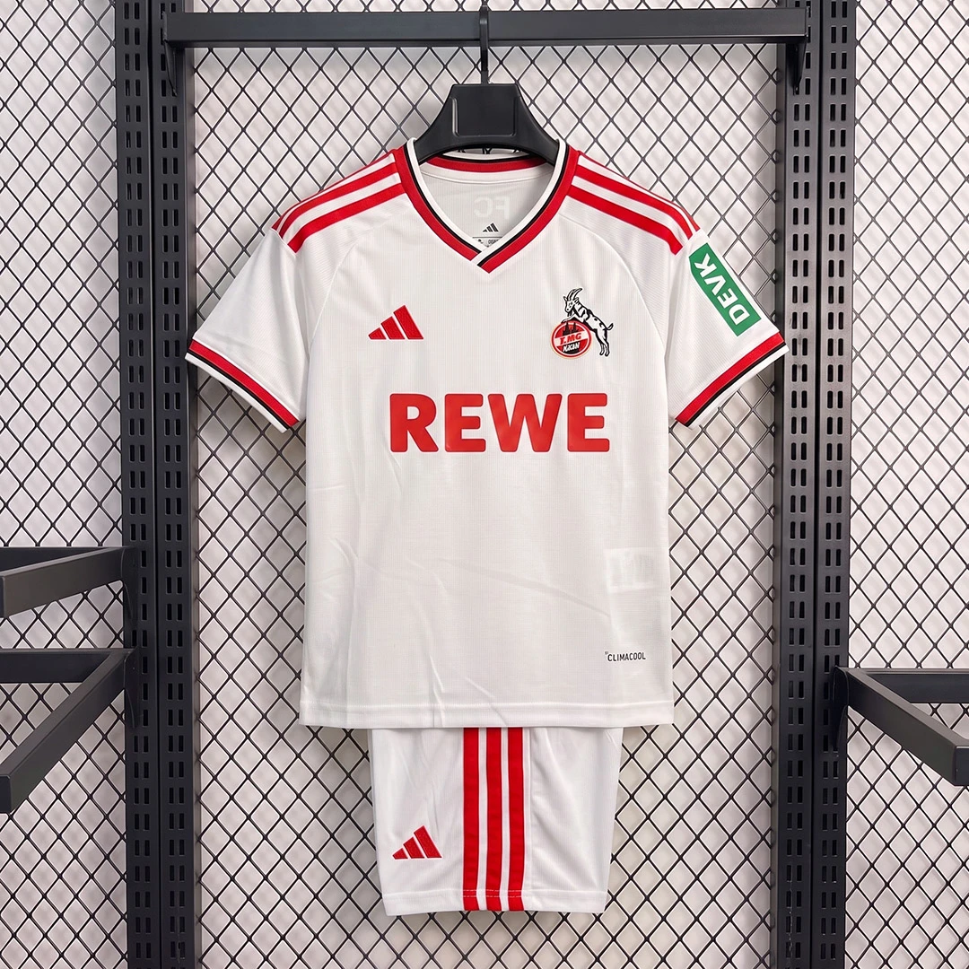 26/27 Koln Home Kids Soccer Jersey