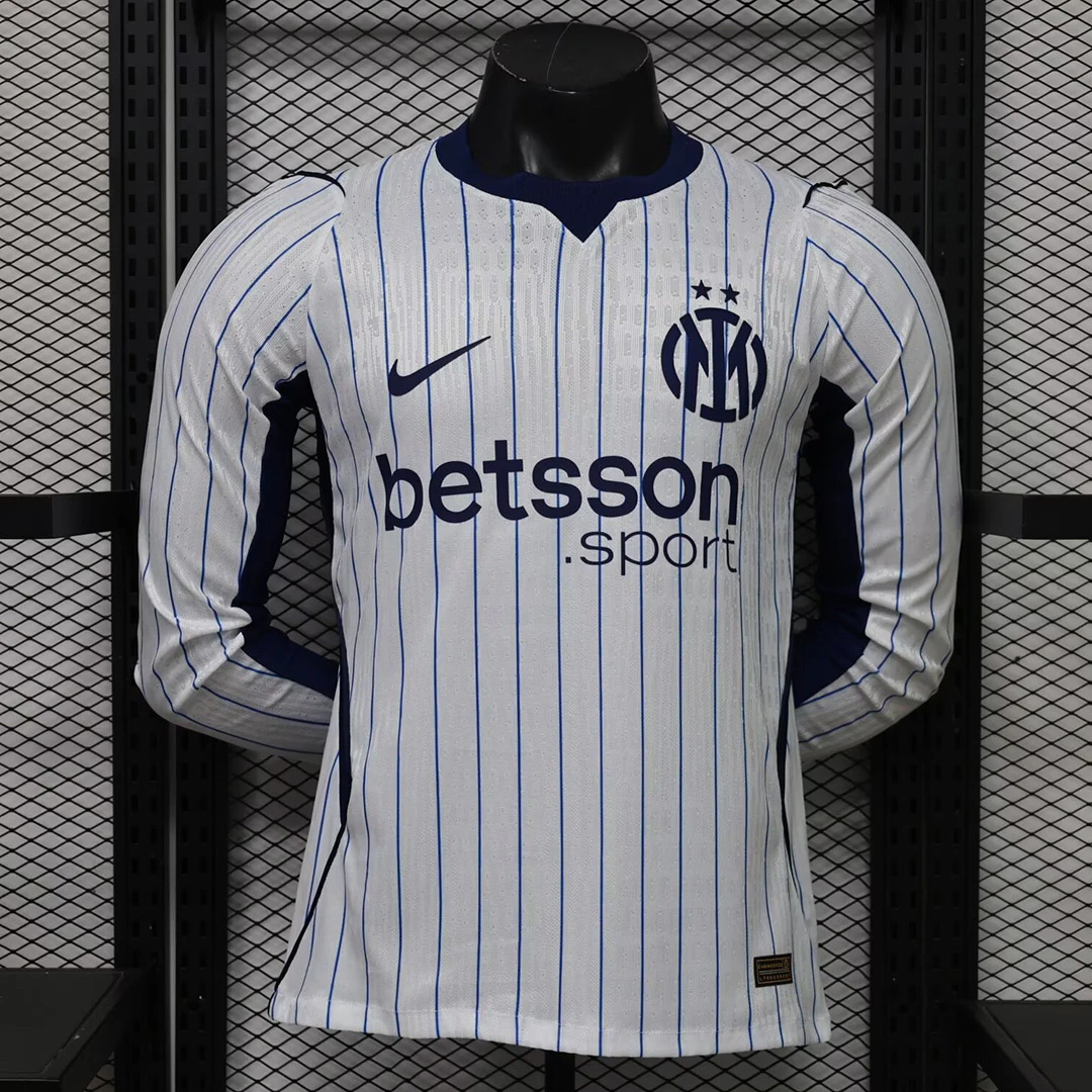 26/27 Inter Milan Away Long Sleeve Player Version Soccer Jersey