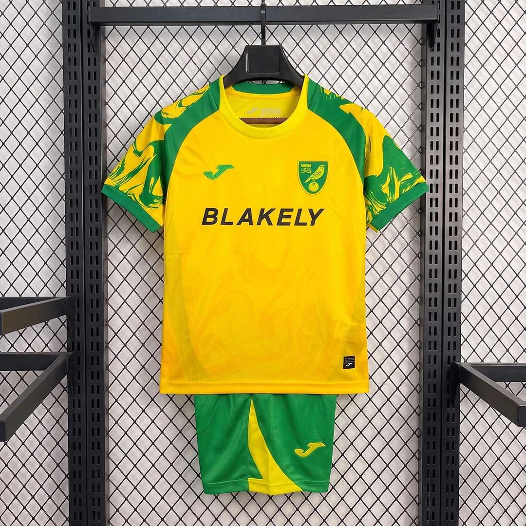 26/27 Norwich City Home Kids Soccer Jersey
