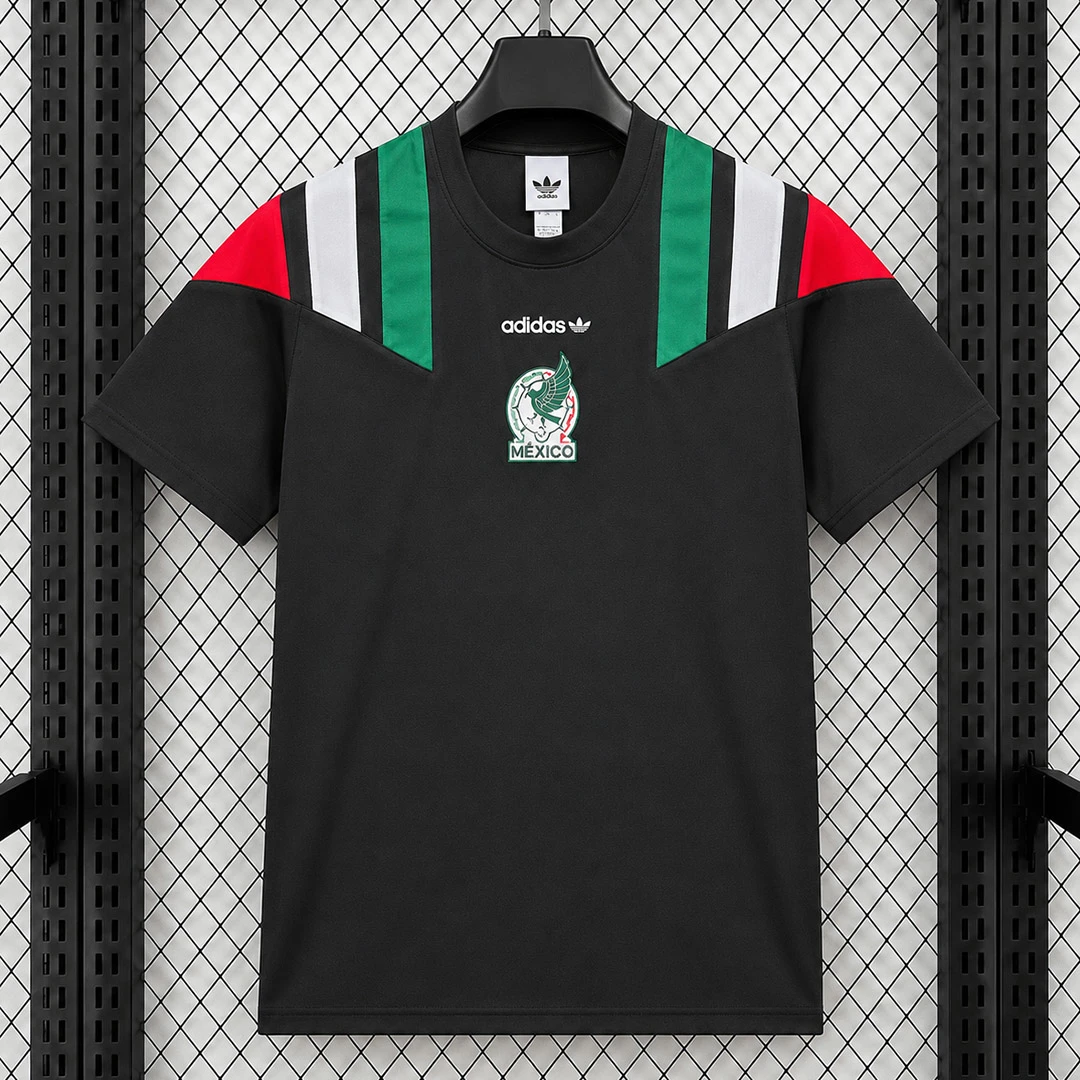 2026 Mexico EQT Iconic Black Retro Soccer Jersey