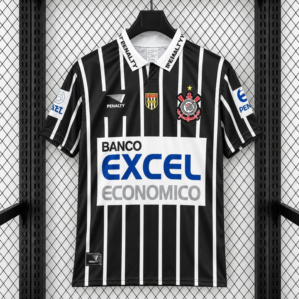 1997 Corinthians Away Retro Soccer Jersey