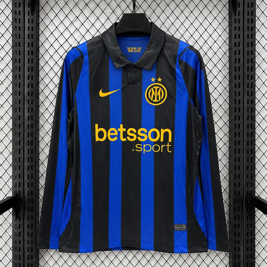 26/27 Inter Milan Home Long Sleeve Soccer Jersey