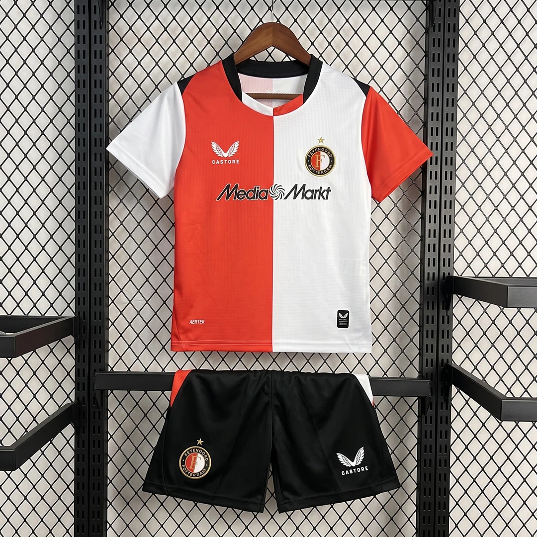 26/27 Feyenoord Home Kids Soccer Jersey