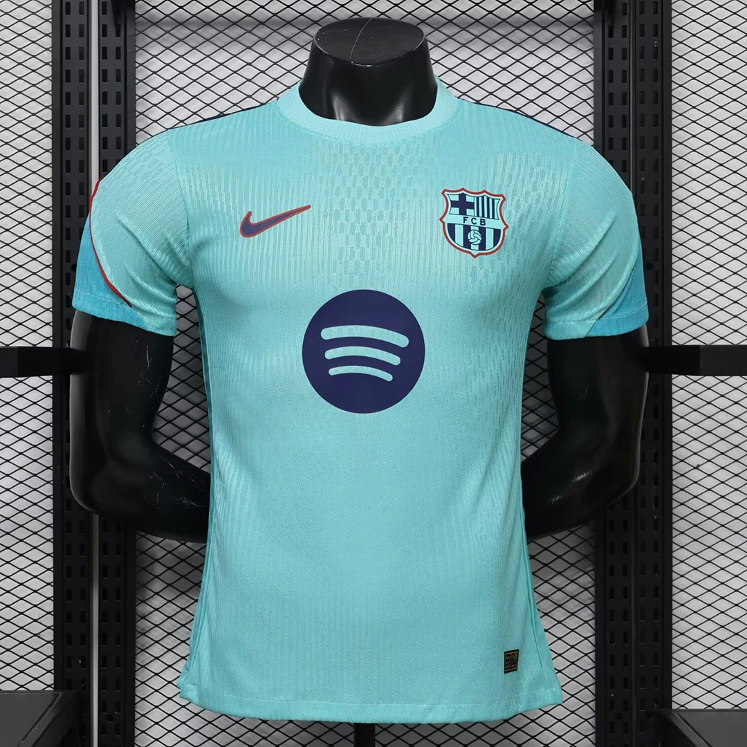 26/27 Barcelona Training Player Version Blue Soccer Jersey