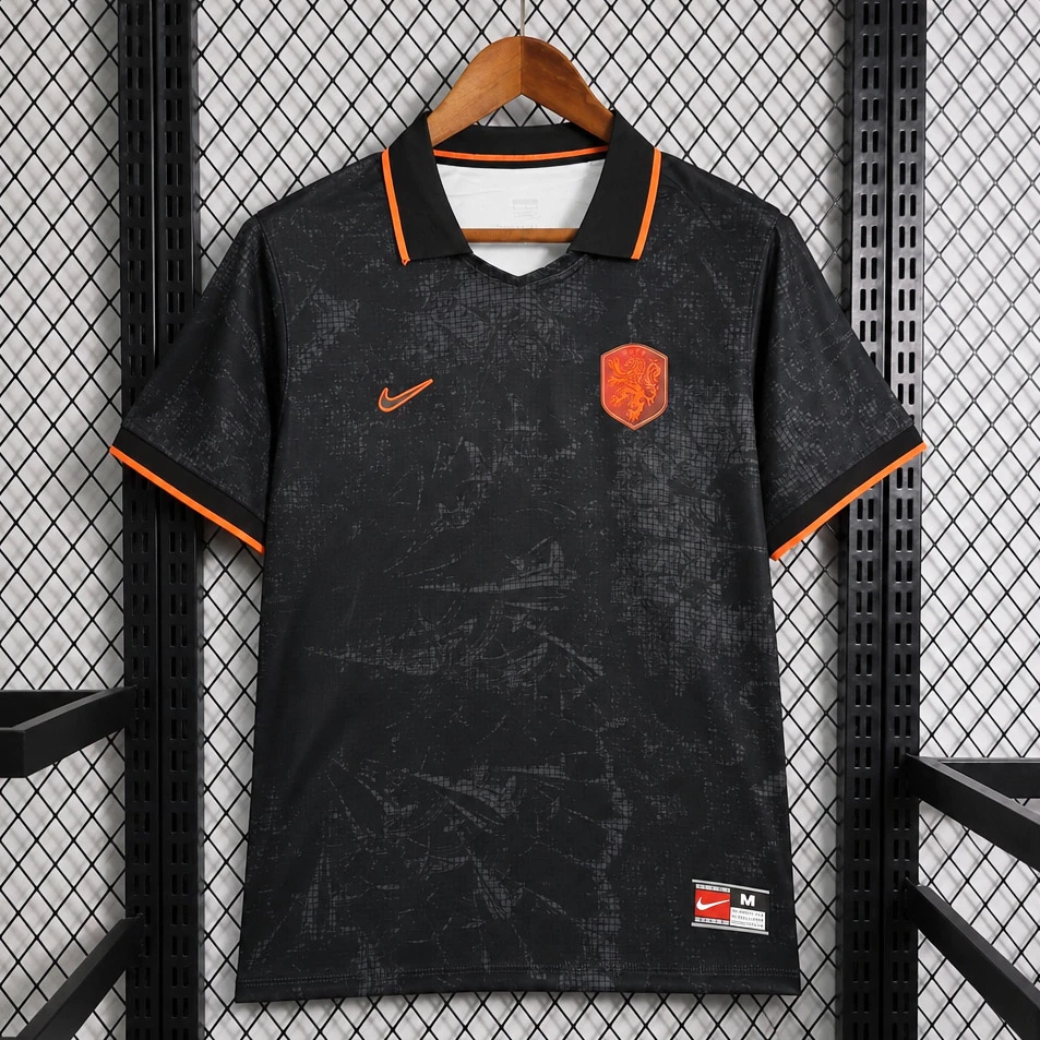 2026 Netherlands Energy Black Soccer Jersey