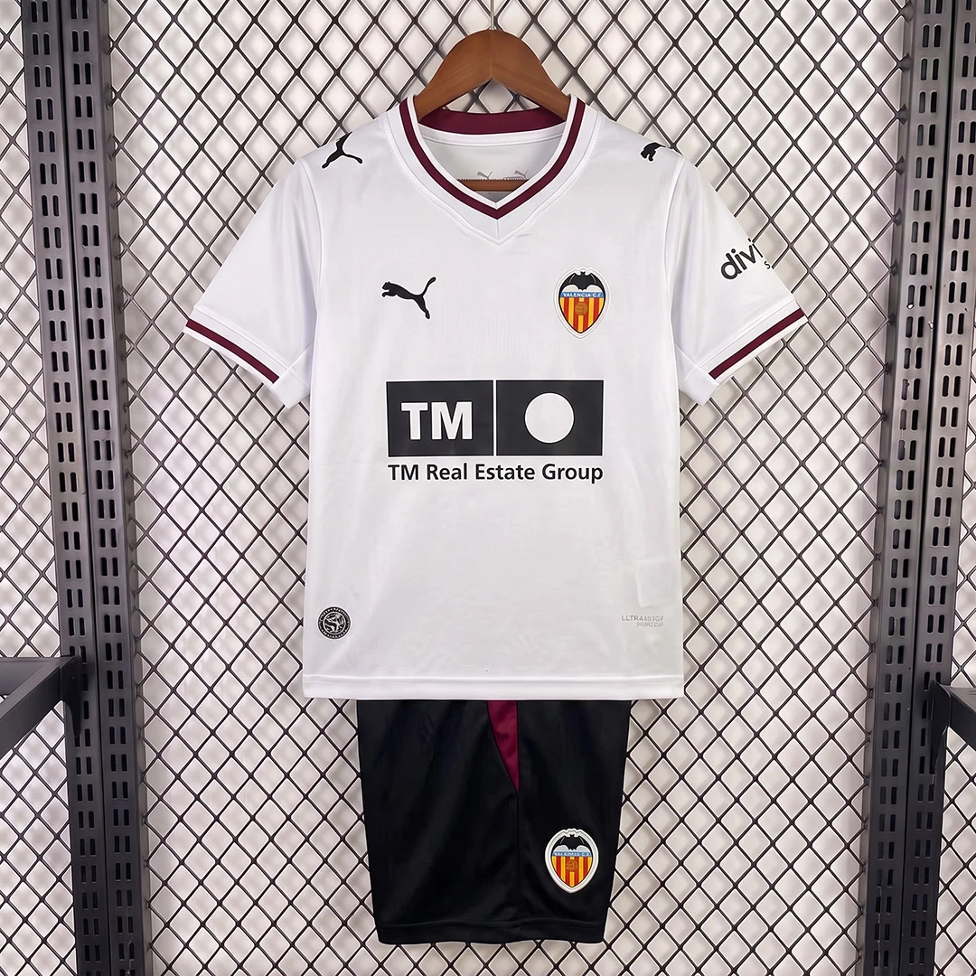 26/27 Valencia CF Home Kids Soccer Jersey