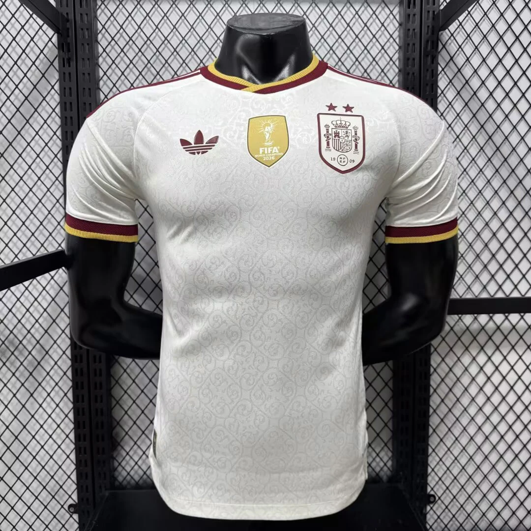 2026 Spain Away 2 Stars Player Version Soccer Jersey