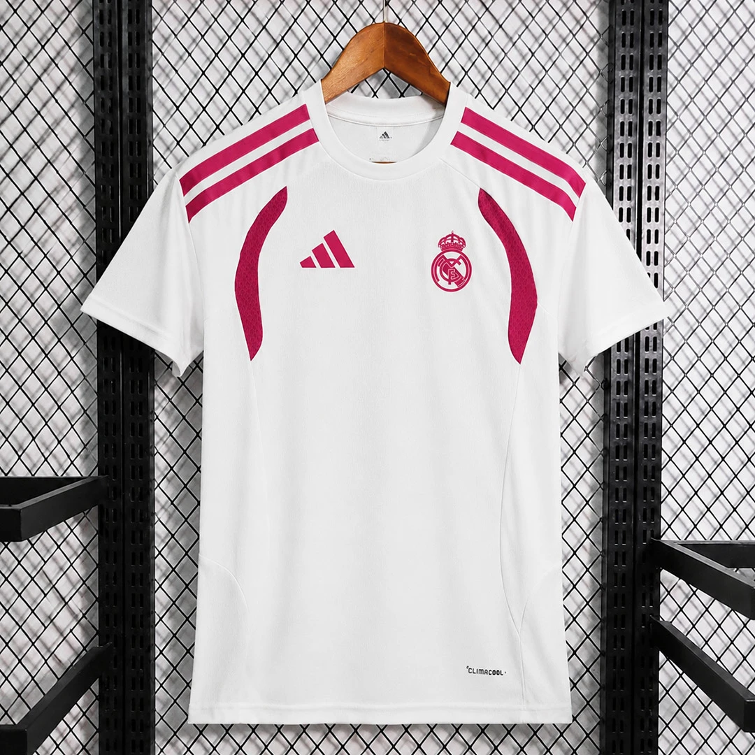 26/27 Real Madrid Training 2 White Pink Shirt
