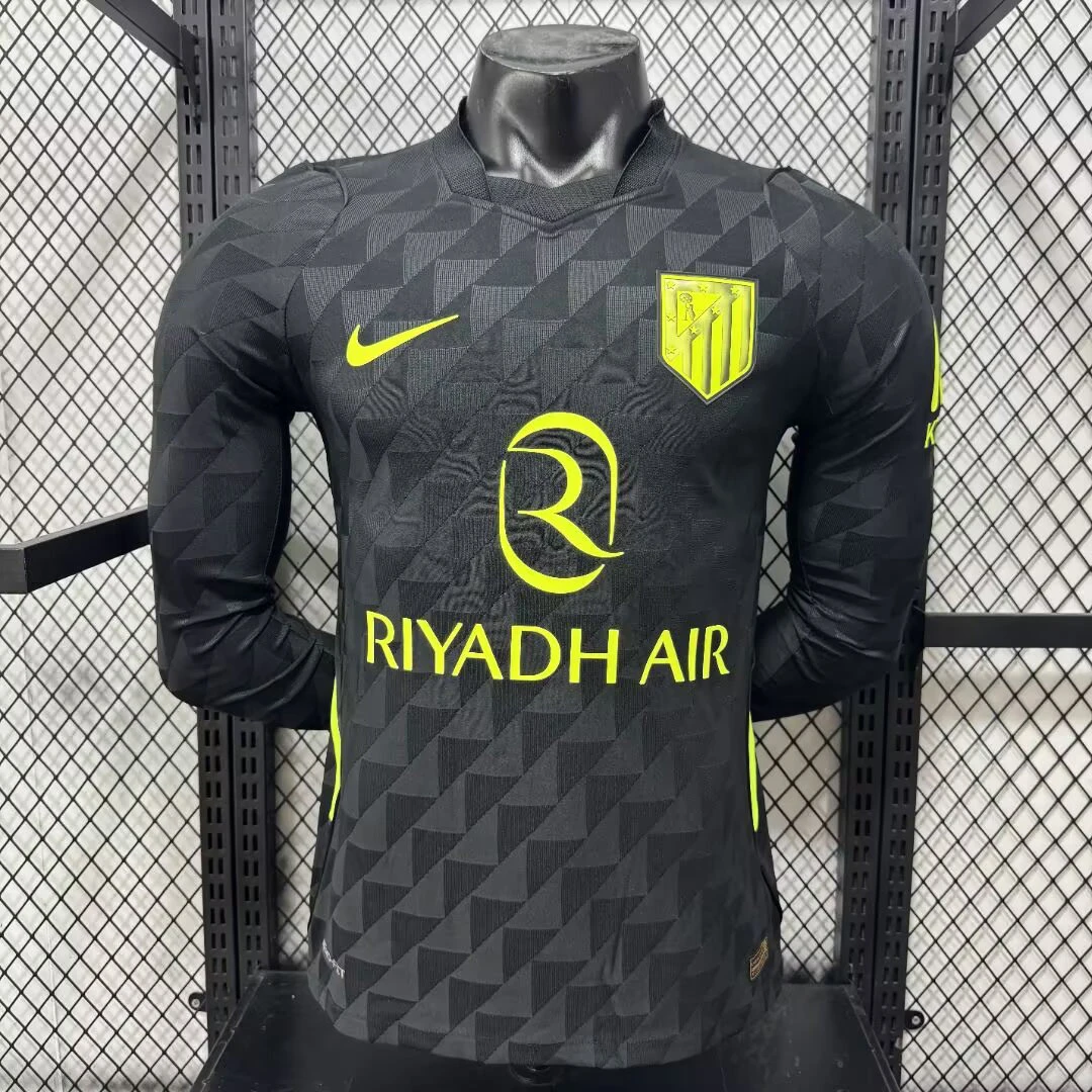 26/27 Atletico Madrid Away Long Sleeve Player Version Soccer Jersey