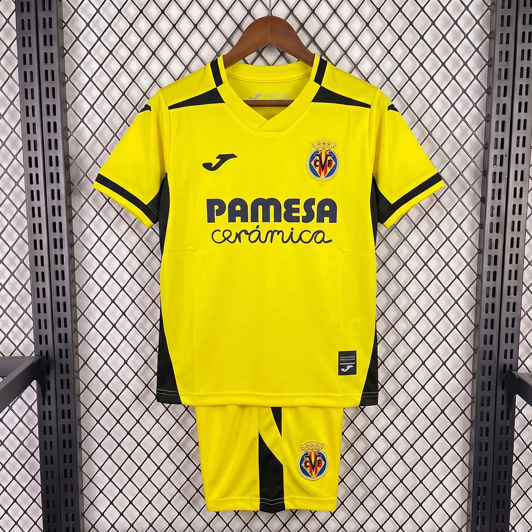 26/27 Villarreal CF Home Kids Soccer Jersey