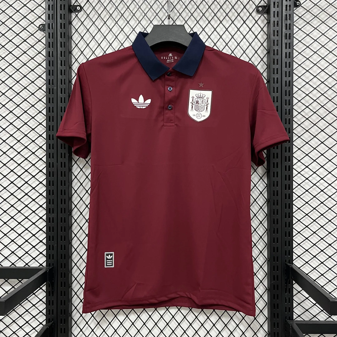 2026 Spain Red Navy Red Polo