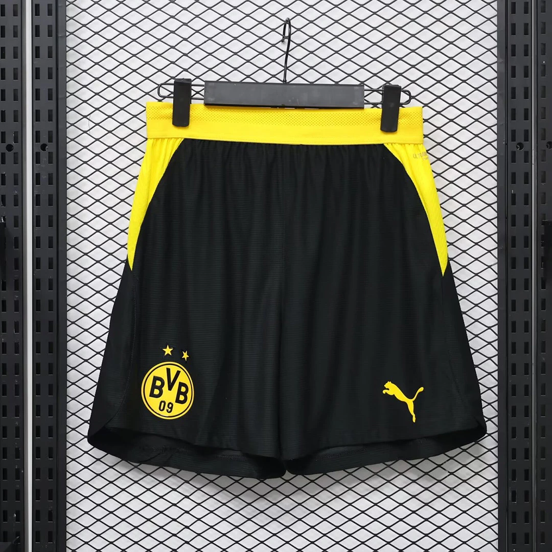 26/27 Dortmund Home Player Version Black Soccer Shorts