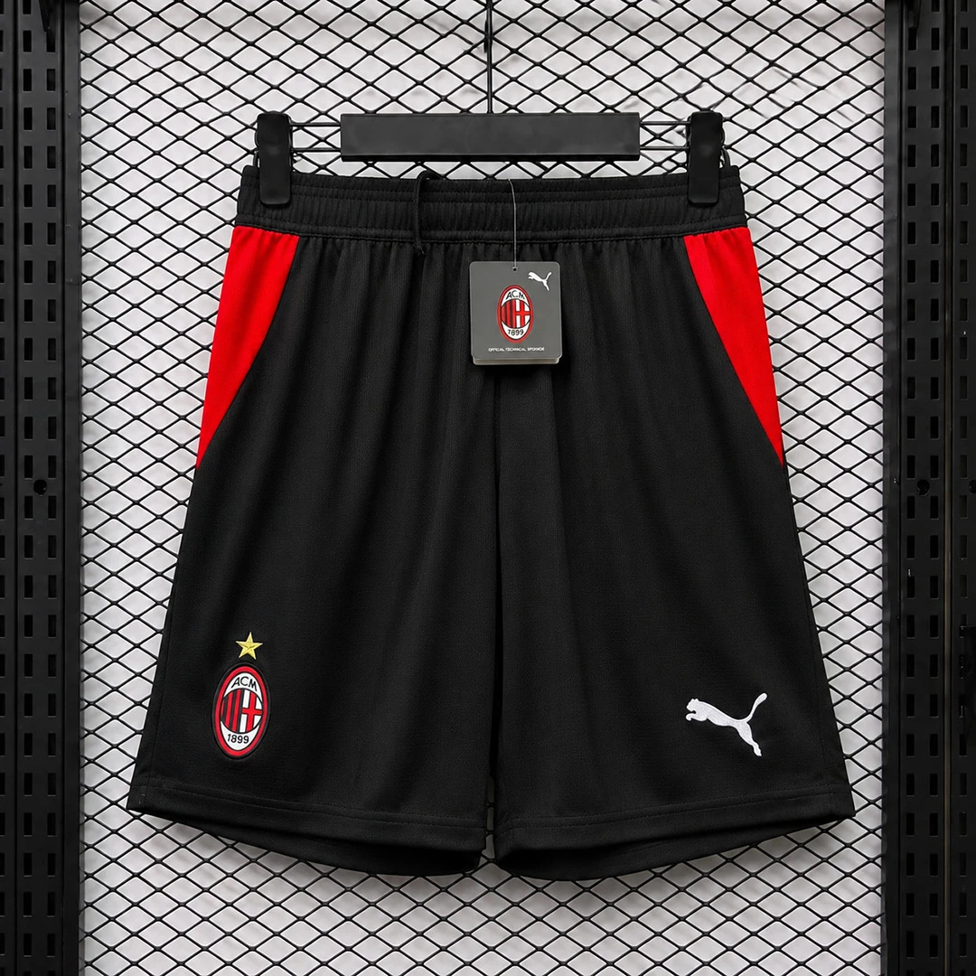 26/27 AC Milan Home Black Soccer Shorts