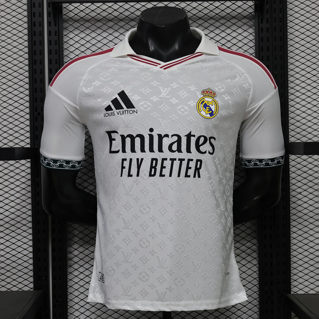 26/27 Real Madrid X LV Player Versaion White Soccer Jersey