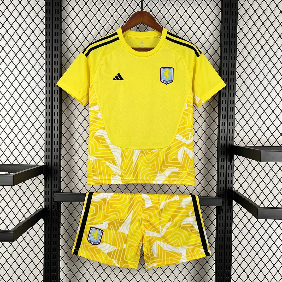 26/27 Aston Villa Goalkeeper Kids Soccer Jersey