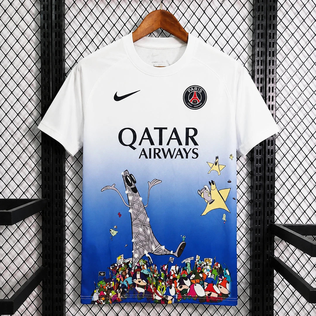 25/26 Paris Saint-Germain Champions Art by Edgar Plans Version Soccer Jersey