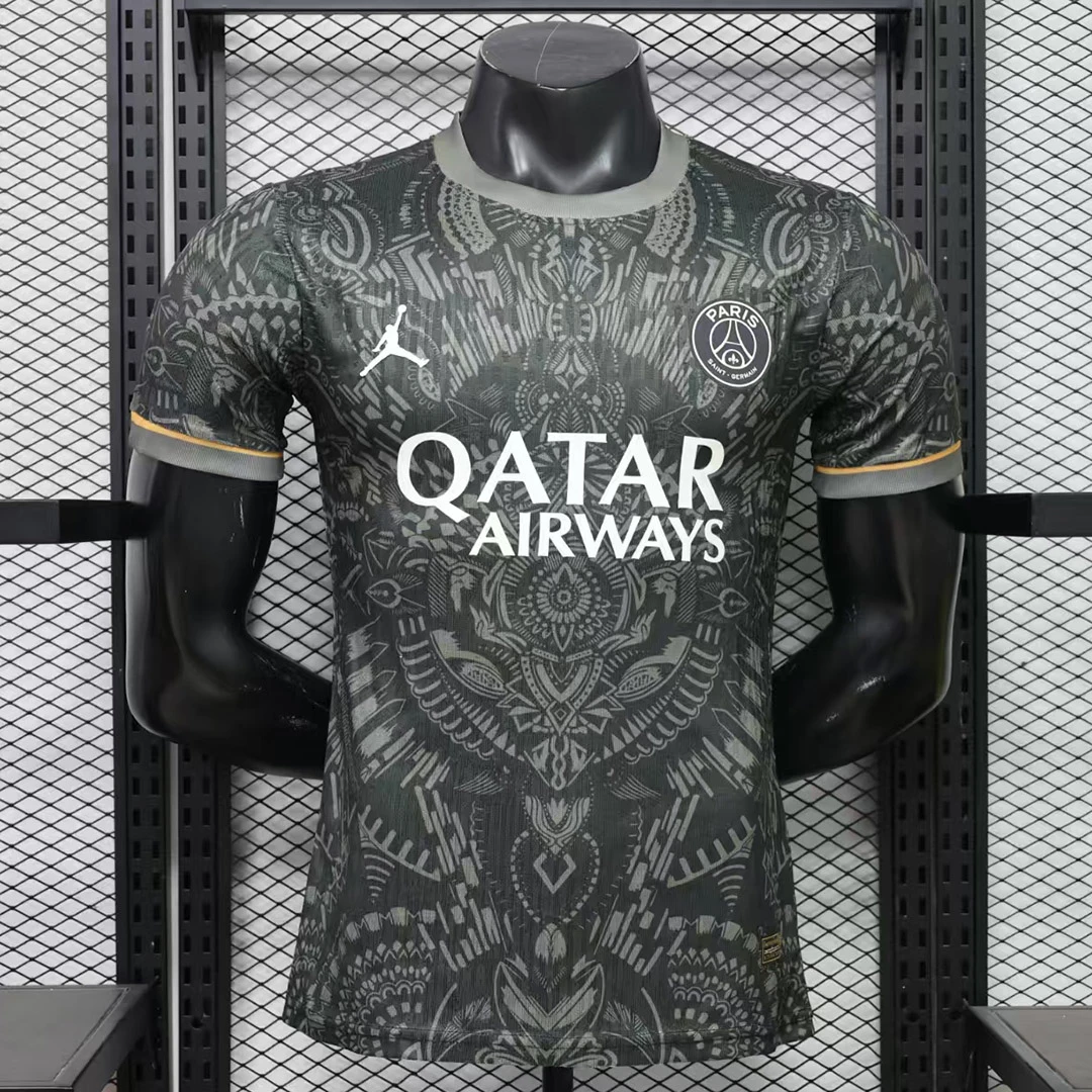 26/27 Paris Saint-Germain Special Edition Black Elephant Print Player Version Soccer Jersey