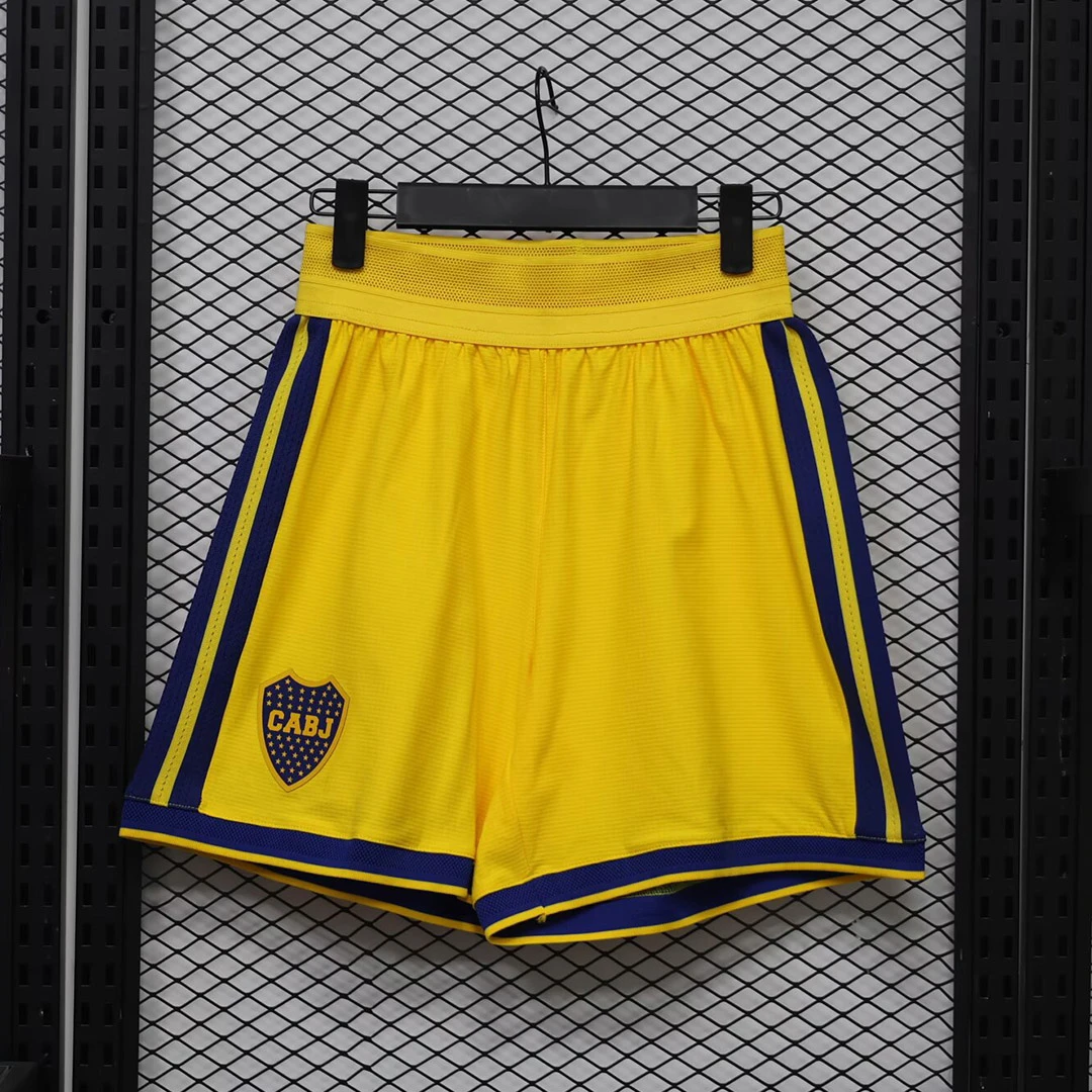 2027 Boca Juniors Yellow Player Version Soccer Shorts