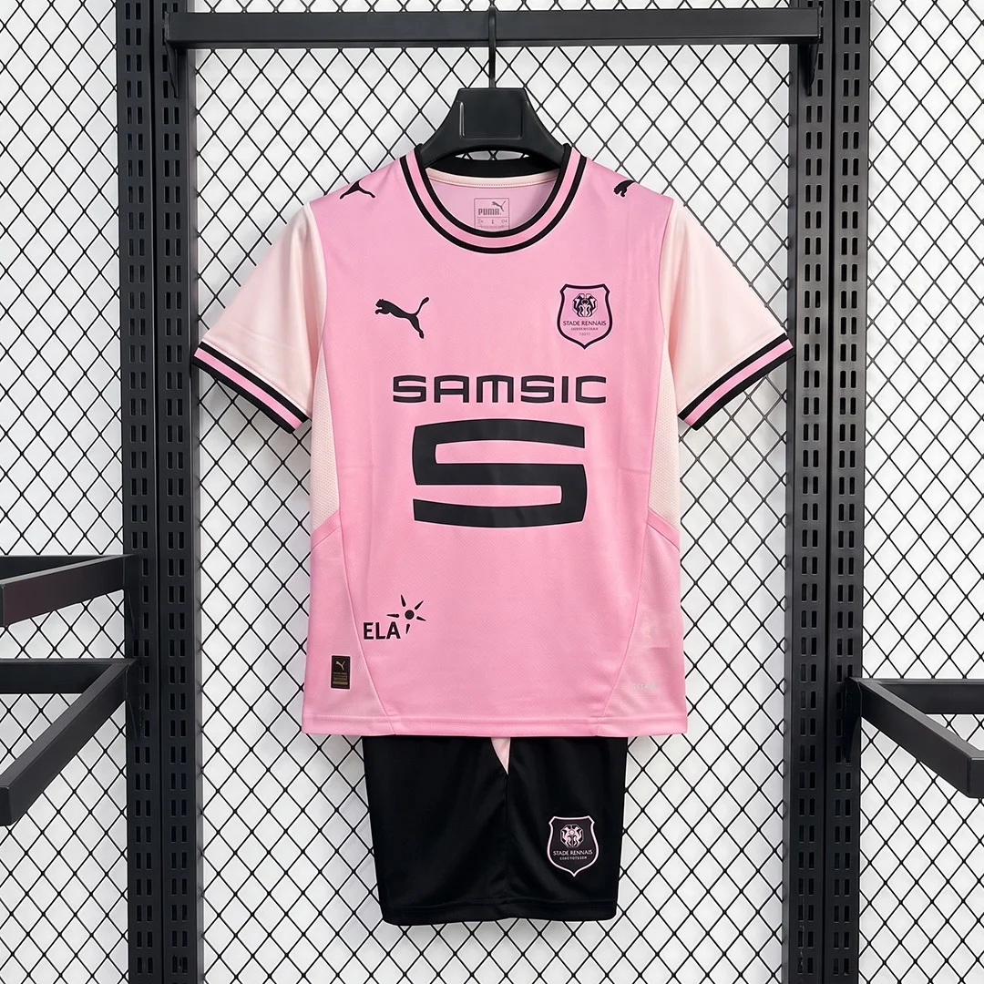 26/27 Stade Rennais Third Kids Soccer Jersey