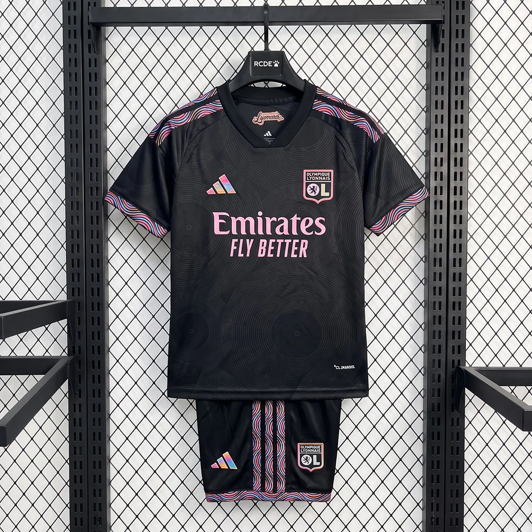 26/27 Lyon Third Kids Soccer Jersey