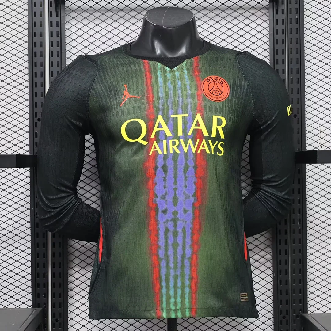 26/27 Pairs Saint-Germain Third Long Sleeve Player Version Soccer Jersey